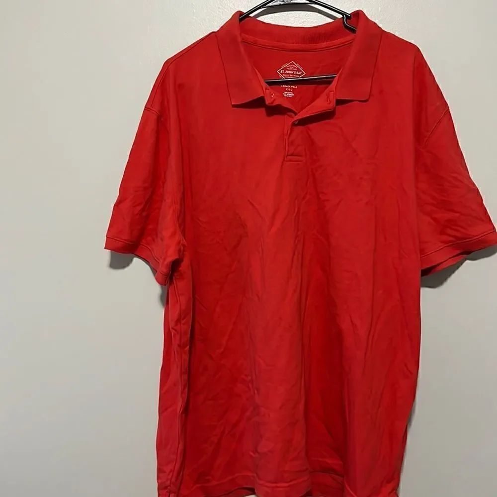 St John’s Bay Mens Red Legacy Polo Shirt Size XXL